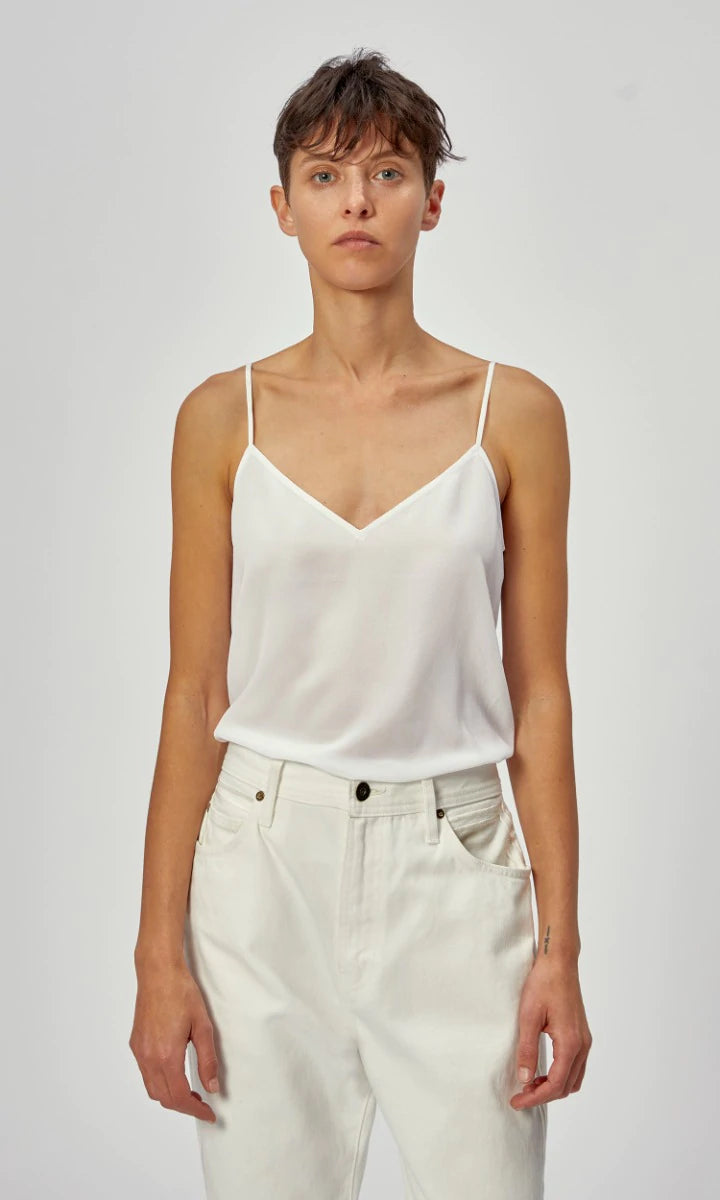 Layla Silk Cami - Bright White by Equipment | 25 South Boutiques