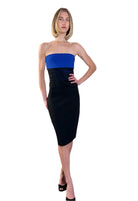 Italian Tech Strapless Dress - Cobalt by Milly | 25 South Boutiques