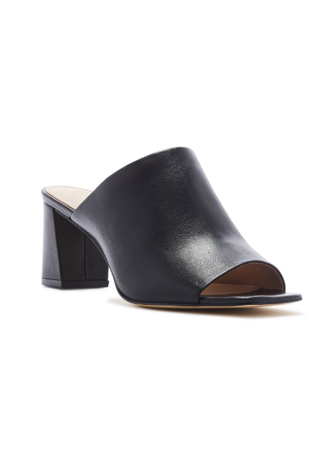 Mila Peep Toe Mule - Black by Rachel Zoe | 25 South Boutiques