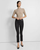Leather Slim Kick Pant - Black by Theory | 25 South Boutiques