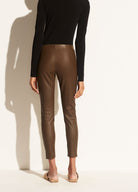Leather Stitch Front Legging - Olivewood by Vince — view 4