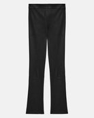 Leather Slim Kick Pant - Black by Theory — view 5