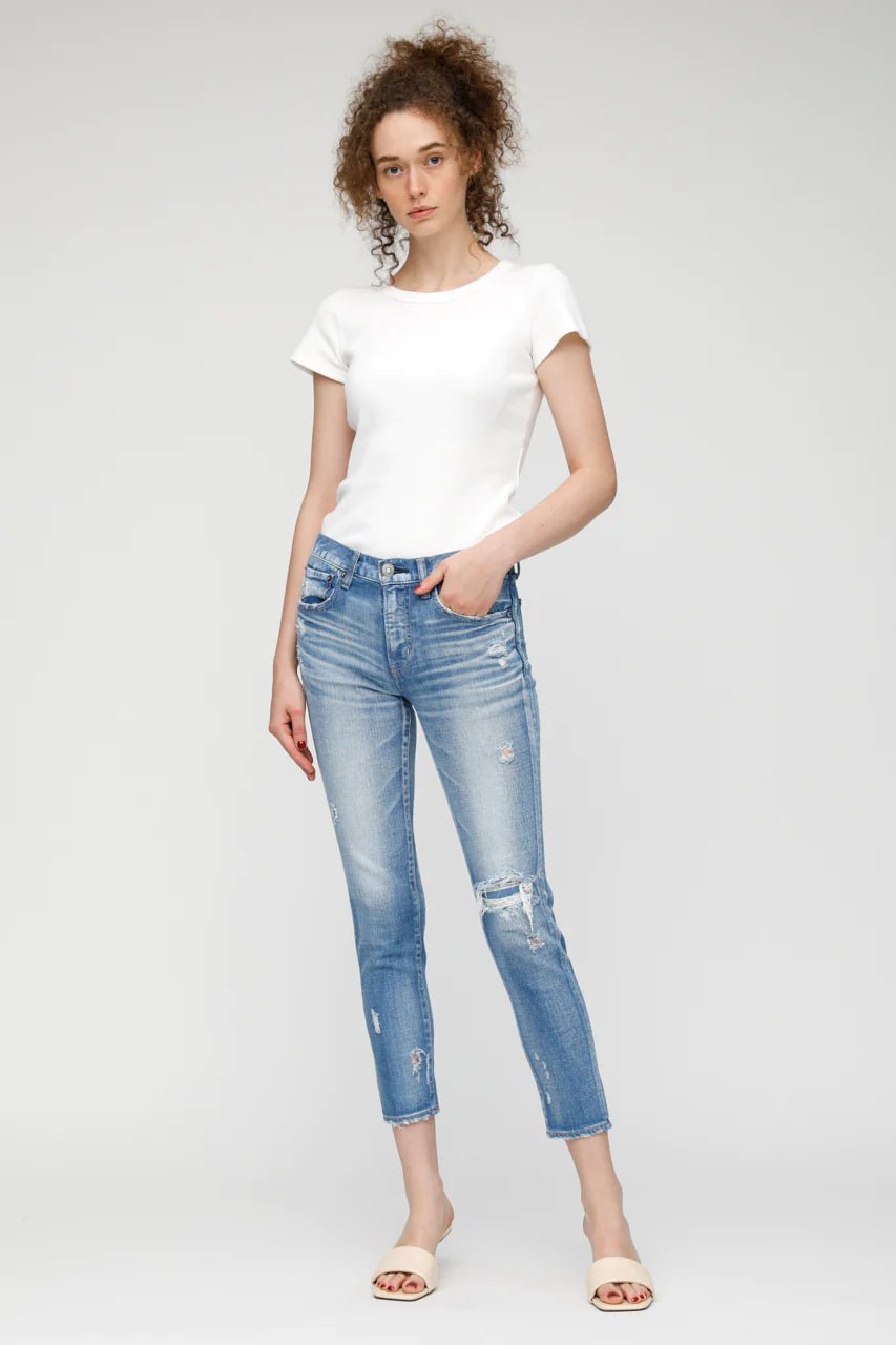 Lenwood Skinny - Light Blue by Moussy | 25 South Boutiques
