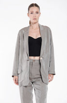 Letizia Long Blazer - Dark Brown by Masons | 25 South Boutiques