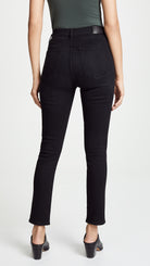 Olivia Exposed Fly High Rise Skinny Ankle - Licorice by Citizens of Humanity — alternate view