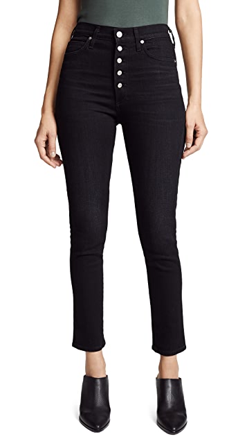 Olivia Exposed Fly High Rise Skinny Ankle - Licorice by Citizens of Humanity | 25 South Boutiques