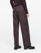 Chloe Stretch Linen Pants - Plum by Sarah Pacini — alternate view
