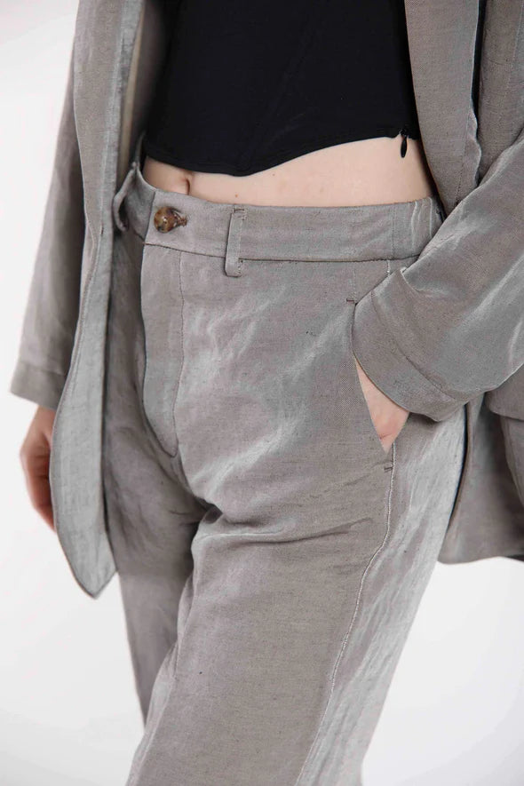 Linda Summer Chino Pants - Dark Brown by Masons — view 3