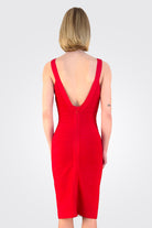 Sadie Bandage Mini Dress - Lipstick Red by Herve Leger — view 3
