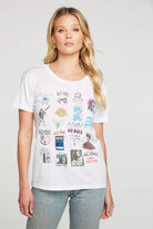 AC/DC Logo Collage - White by Chaser | 25 South Boutiques