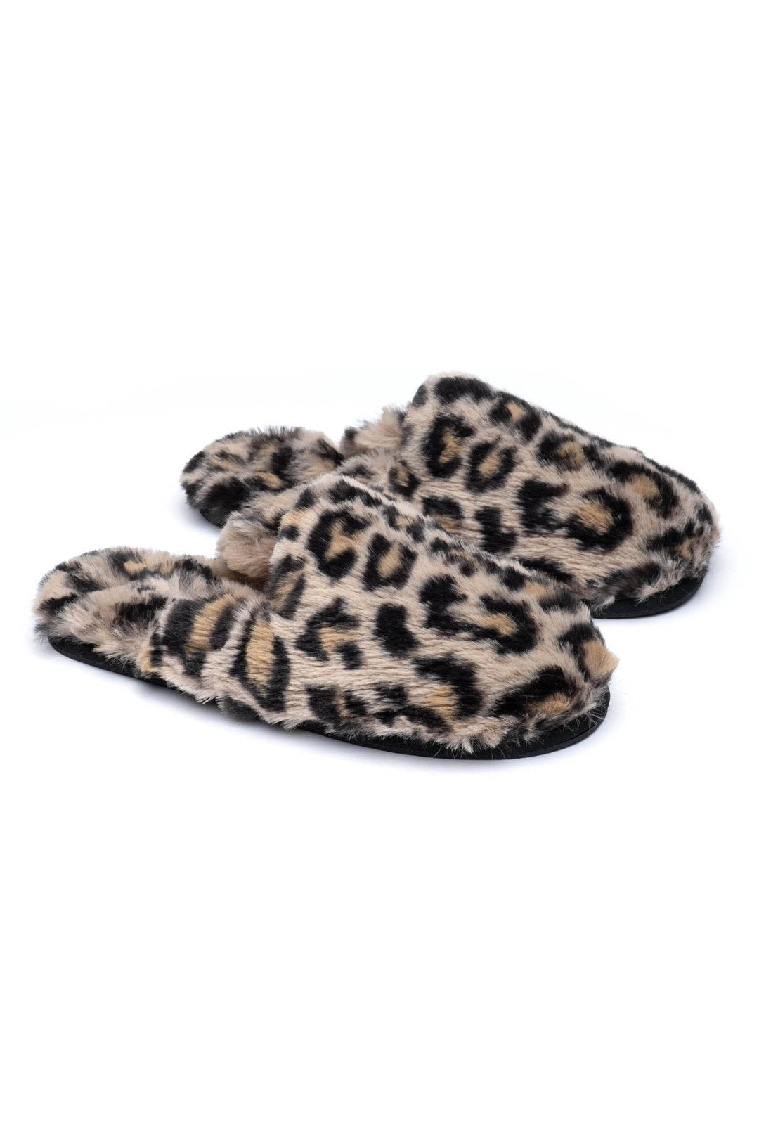 Louis Vegan Fur Slippers - Leopard by Generation Love | 25 South Boutiques