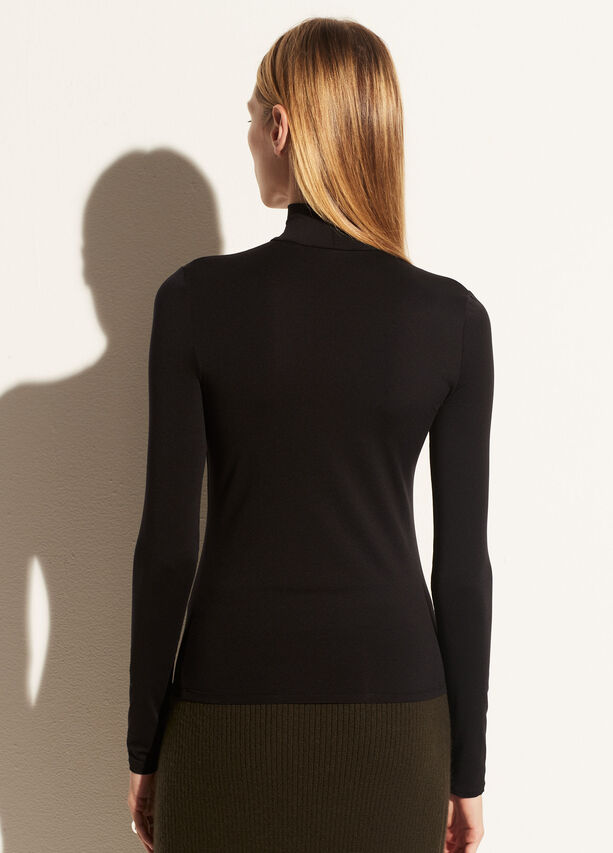 Long Sleeve Turtleneck - Black by Vince — view 4