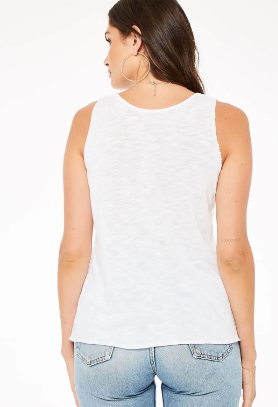 Lost Hills Textured Tank - White by Project Social T — alternate view