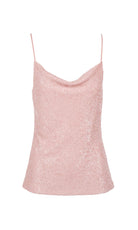 Monet Cami - Light Pink Sequin by Generation Love — view 3