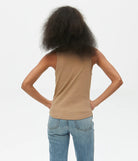 Luna Henley Tank - Safari by Michael Stars — view 3