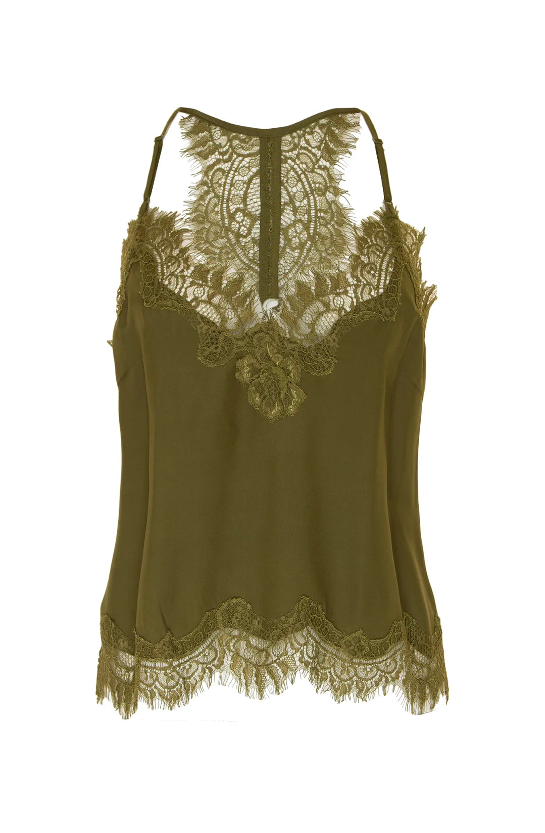Lucy Crop Cami - Dark Olive by Gold Hawk | 25 South Boutiques
