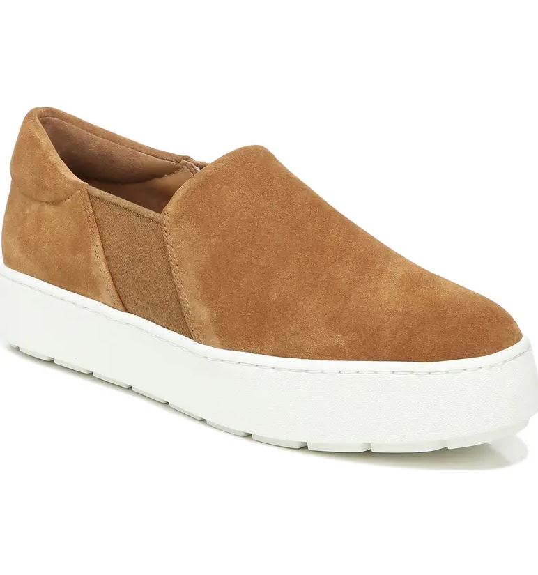 Warren Lug Water Resistent Sneaker - Tan Suede by Vince — alternate view
