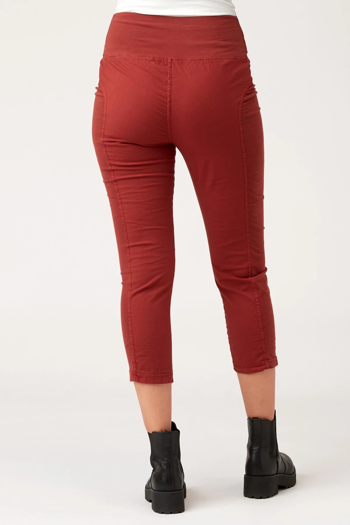 High Waist Jetter - Mahogany Pigment by XCVI — view 3