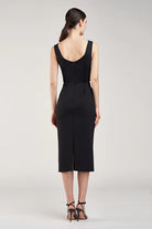 Maco Dress - Black by Halston — alternate view