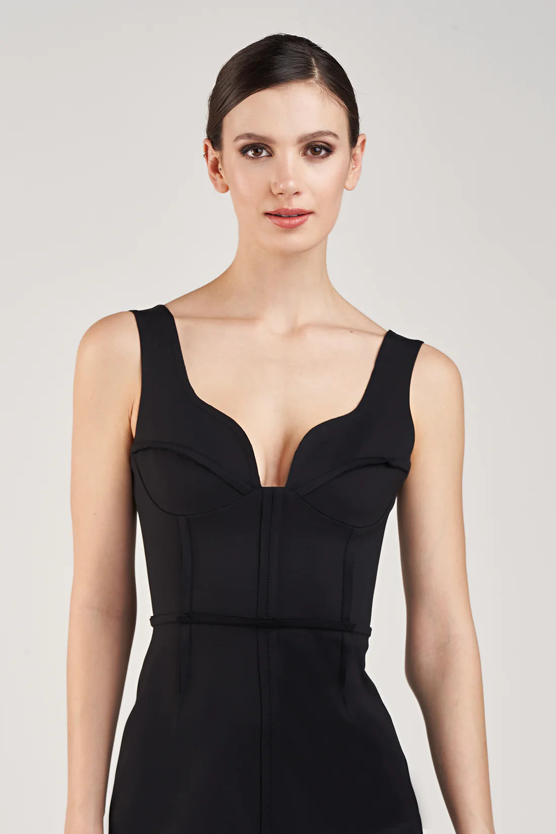 Maco Dress - Black by Halston — view 4