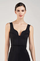 Maco Dress - Black by Halston — view 4