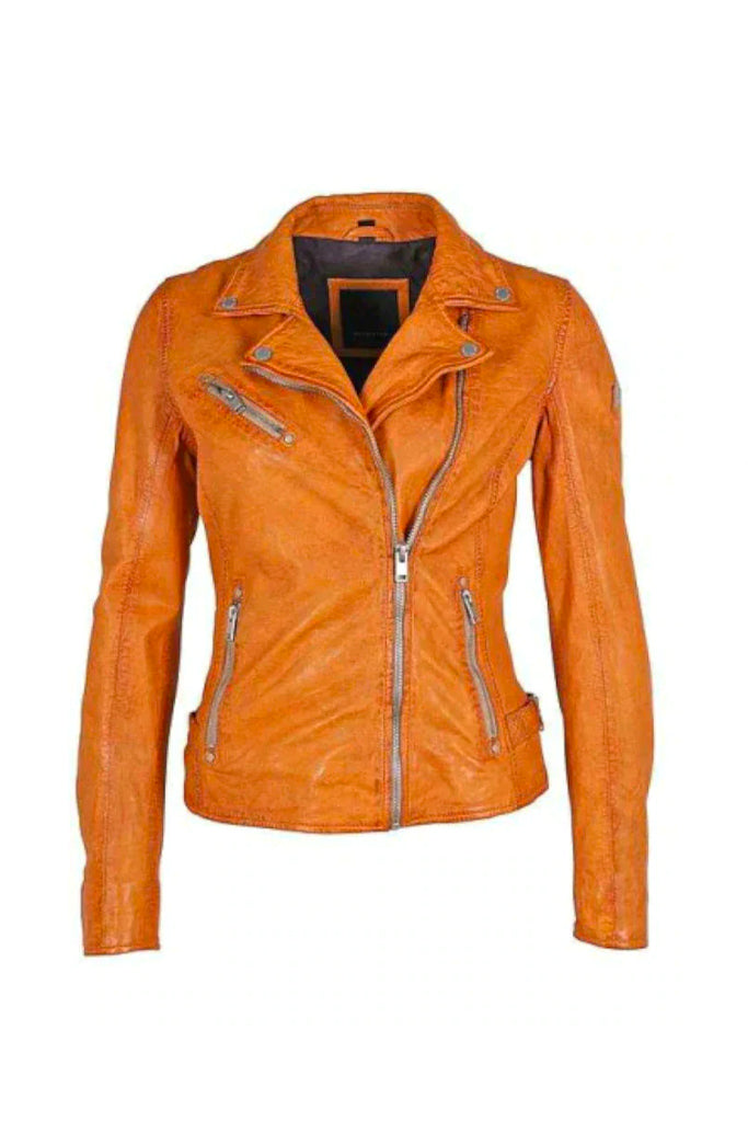 Sofia Leather Jacket - Mango by Mauritius | 25 South Boutiques
