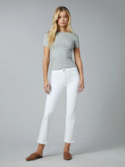 Mara Straight Mid Rise Instasculpt Ankle - Milk by DL1961 | 25 South Boutiques