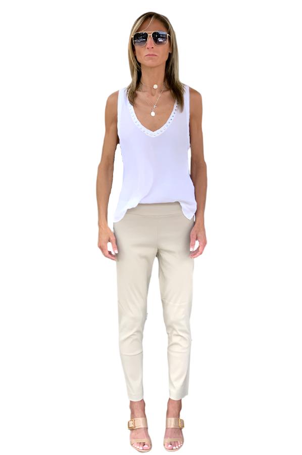 Marilyn Pants - Beige by Avenue Montaigne | 25 South Boutiques