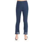 Olga Cropped Flare Pant - Marine by Elaine Kim — view 3