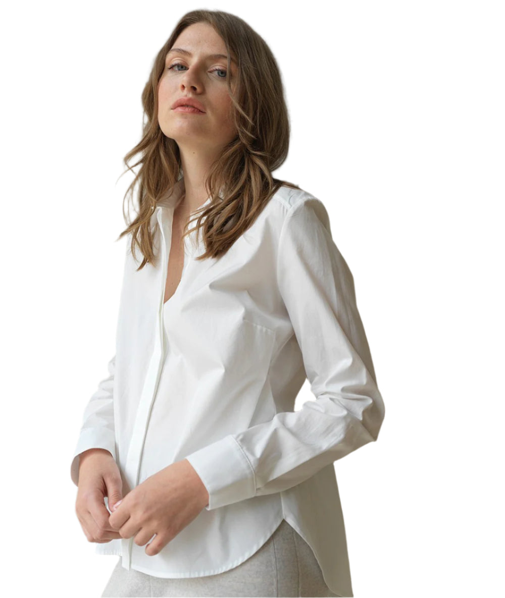 Masami Shirt - Optic White by Hana San | 25 South Boutiques