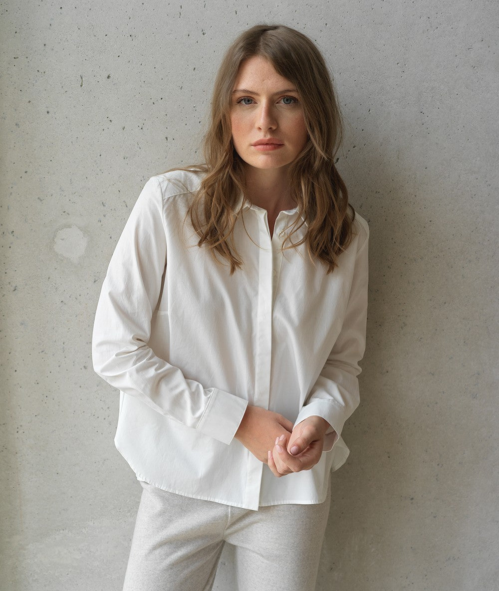 Masami Shirt - Optic White by Hana San — alternate view