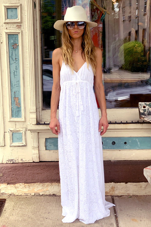 Lilly Maxi Dress - White by RAGA — view 3