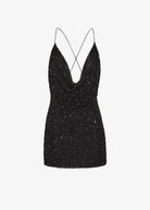 Mich Sequin Dress - Black by Retrofête — view 5
