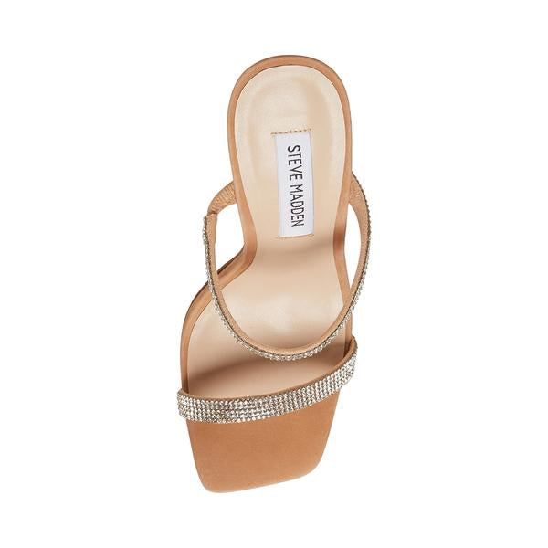 Michelle Nubuck Heel - Camel Multi by Steve Madden — view 5