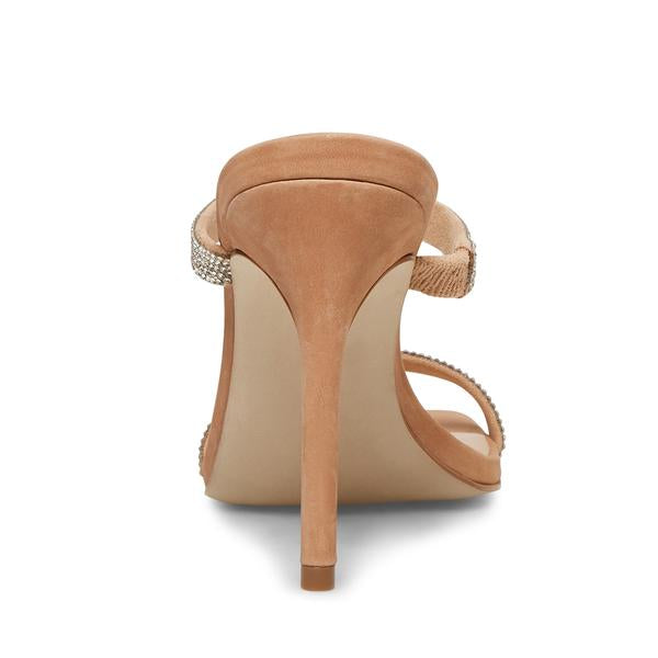 Michelle Nubuck Heel - Camel Multi by Steve Madden — view 6