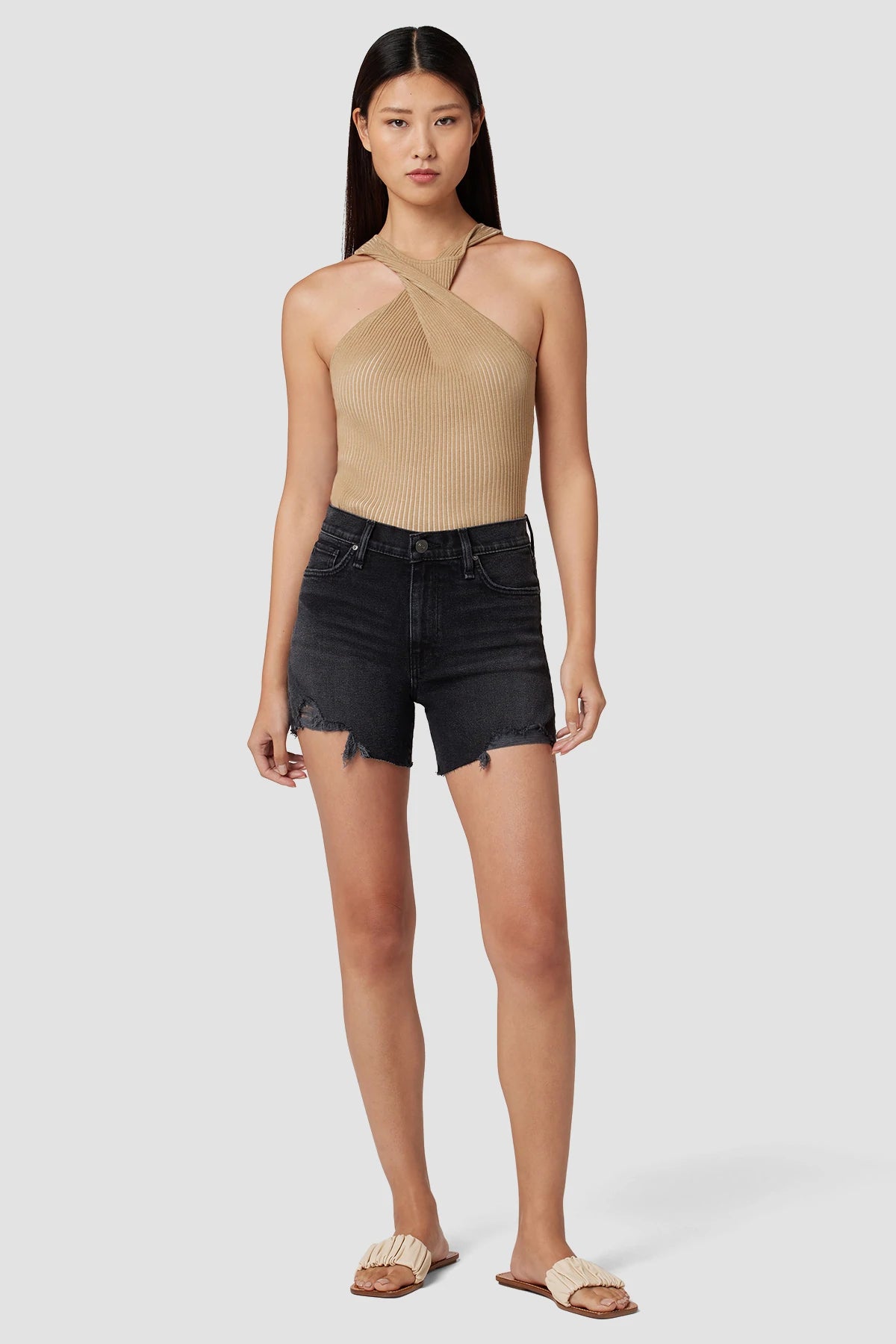 Devon High Rise Boyfriend Shorts - Midnight Frost by Hudson | 25 South Boutiques