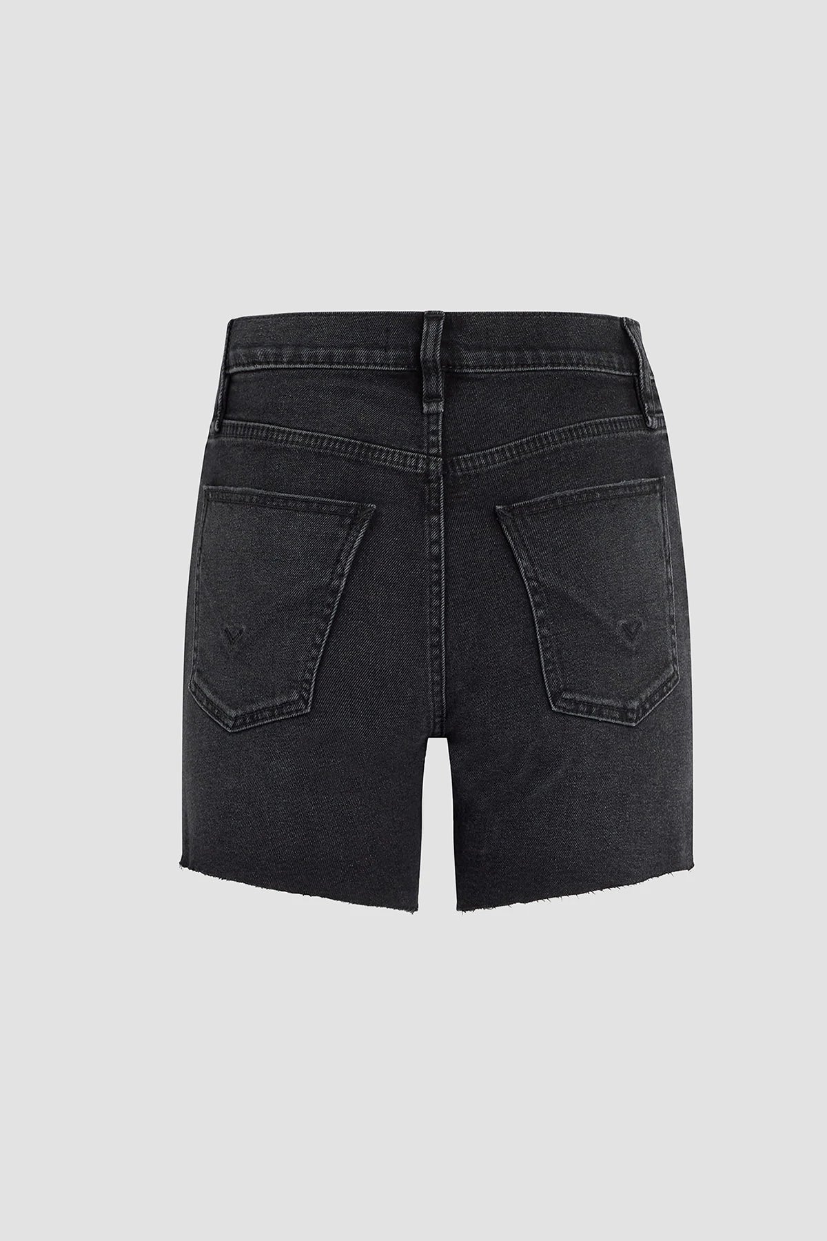 Devon High Rise Boyfriend Shorts - Midnight Frost by Hudson — view 6