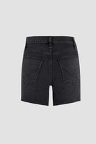 Devon High Rise Boyfriend Shorts - Midnight Frost by Hudson — view 6