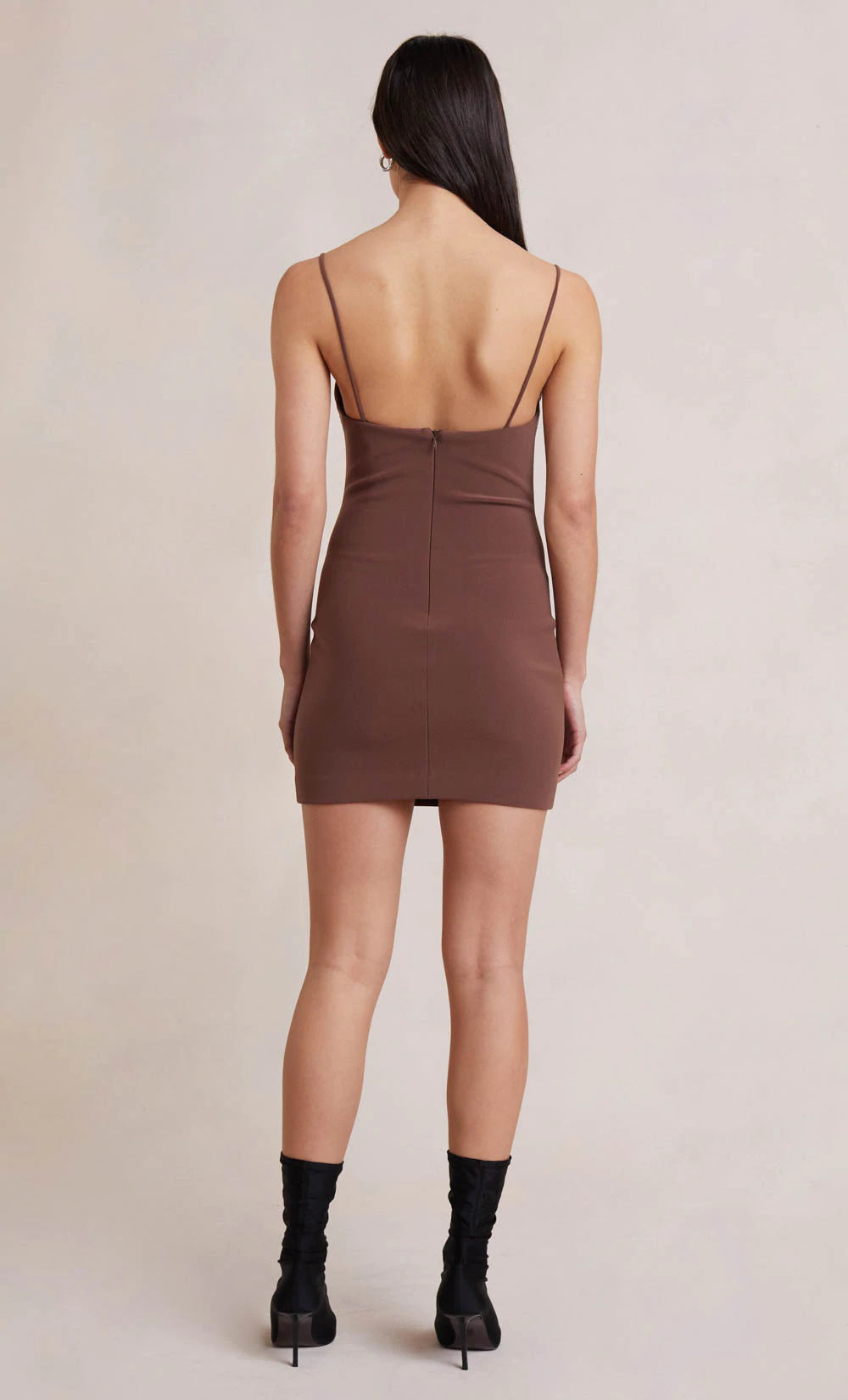 Ivy Mini Dress - Dark Chocolate by Bec & Bridge — view 4