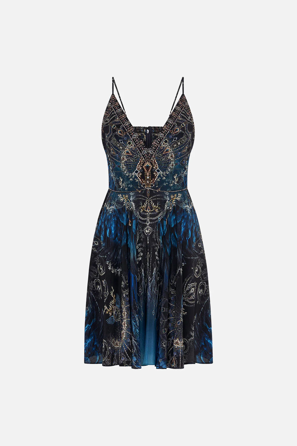Rouleaux Strap V Neck Mini Dress - Ground Control by Camilla — view 6