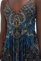 Rouleaux Strap V Neck Mini Dress - Ground Control by Camilla — view 5