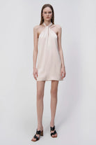 Mitra Charmeuse Halter Dress - Sand Dollar by Jonathan Simkhai | 25 South Boutiques