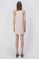 Mitra Charmeuse Halter Dress - Sand Dollar by Jonathan Simkhai — view 5