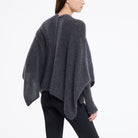 Poncho w/ Sleeves- Dark Grey by Sarah Pacini — alternate view