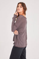 Get Up & Go Long Sleeve - Dark Mocha by Project Social T — alternate view