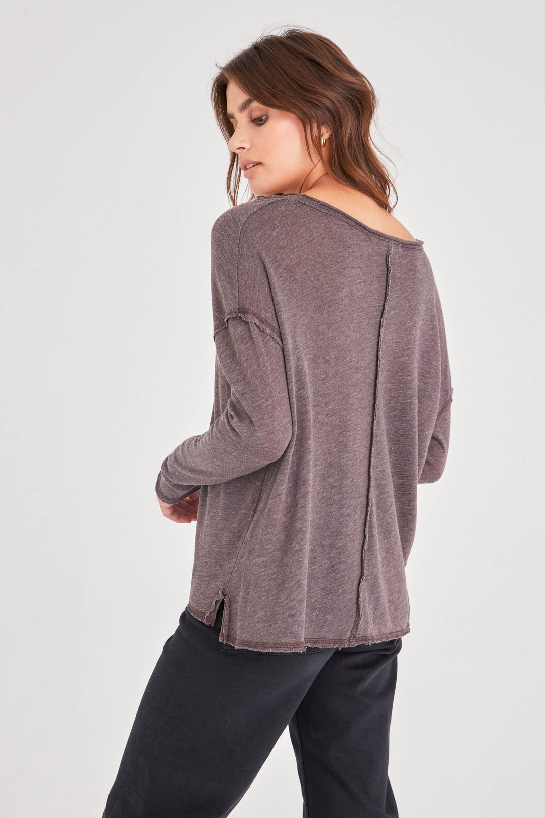 Get Up & Go Long Sleeve - Dark Mocha by Project Social T — view 3