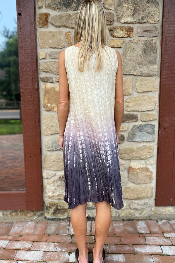 V Neck Dress - Moon by Viviana Uchitel — alternate view