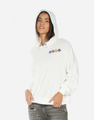 Anissa Mushroom Happyface Hoodie - Milk by Lauren Moshi — view 4