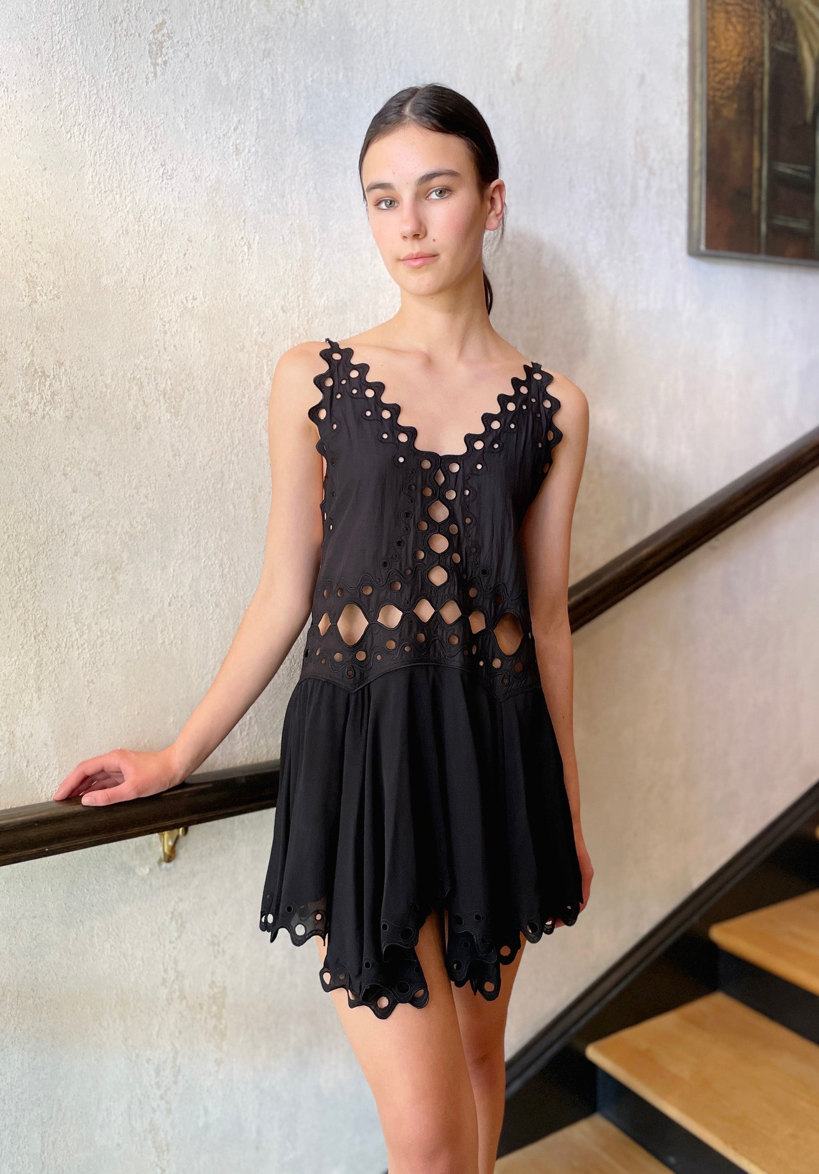 Cleo Open Back Dress - Black by Magali Pascal — view 5