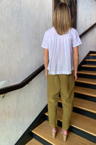 Short Sleeve Button Down Shirt - White by Transit Par-Such — view 4